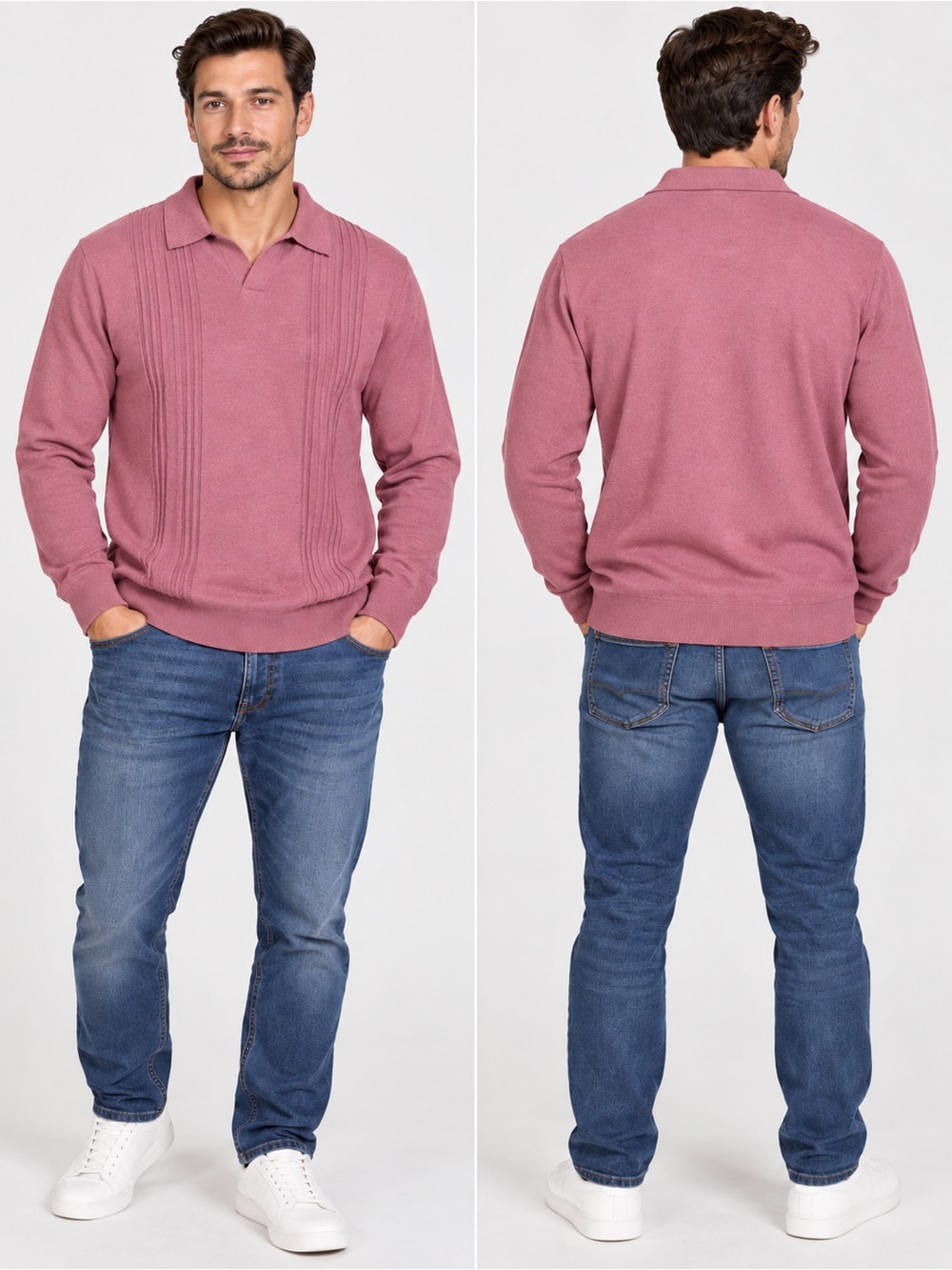 Target 🎯 Goodfellow & Co Men's V-Neck Knit Sweater - Dusty Rose